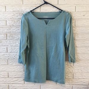 LL bean 3/4 sleeve shirt